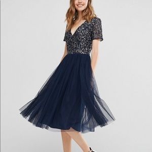 ASOS Midi sequin tule dress